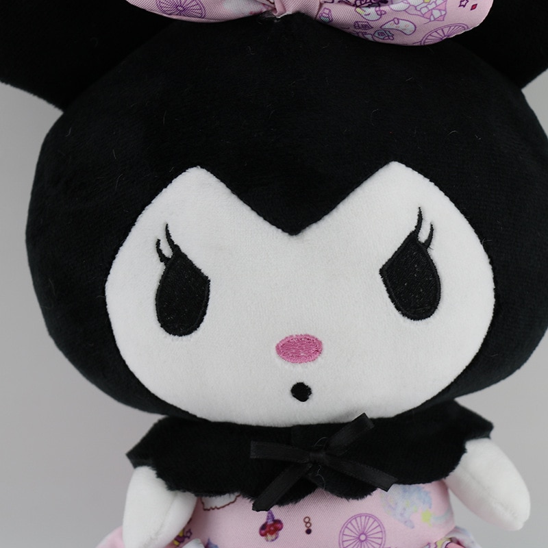 25cm 5 style Kuromied Plush Toys Little Devil Cartoon Anime Kawali Lolita Melody Soft Plush Stuffed 4 - Kuromi Plush