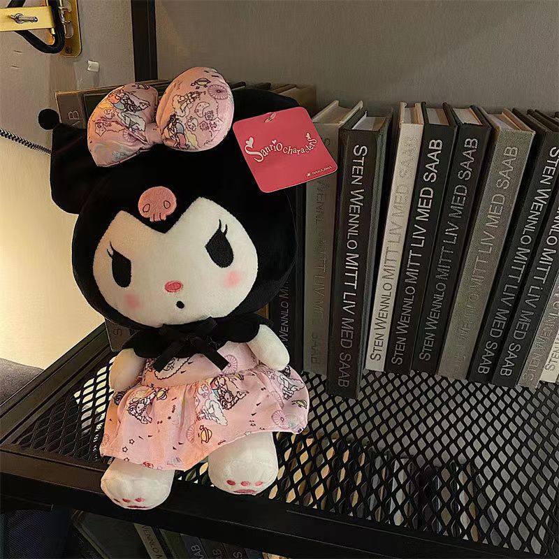 Sanrio Anime Kawaii Stuffed Hello Kitty Kuromi My Melody Cinnamoroll Plush Toy Soft Plush Appease Girls 1 - Kuromi Plush