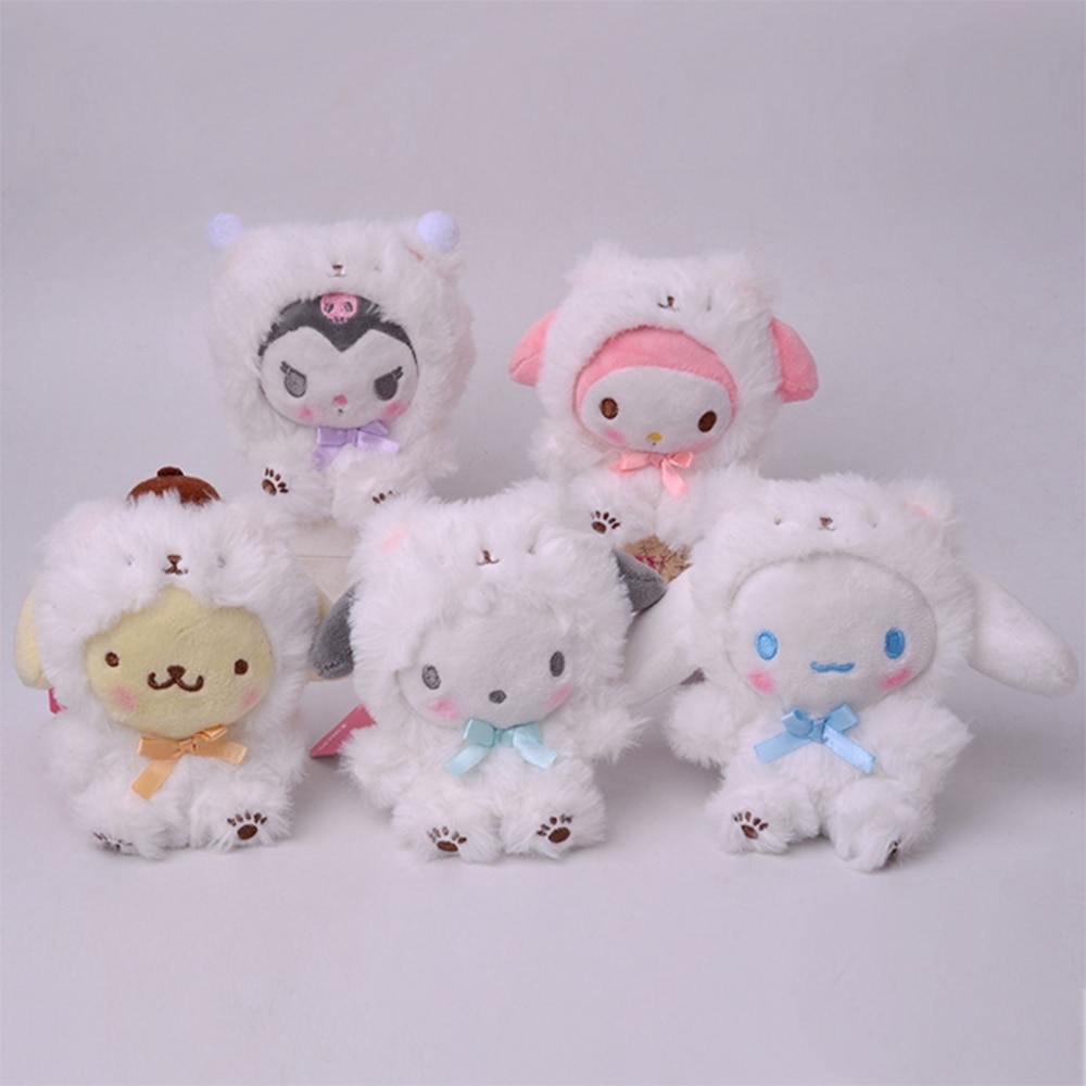 Sanrio Anime Kawali Kuromi My Melody Cinnamoroll Hello Kitty Plush Toys Soft Dolls Home Decor Kids 1 - Kuromi Plush