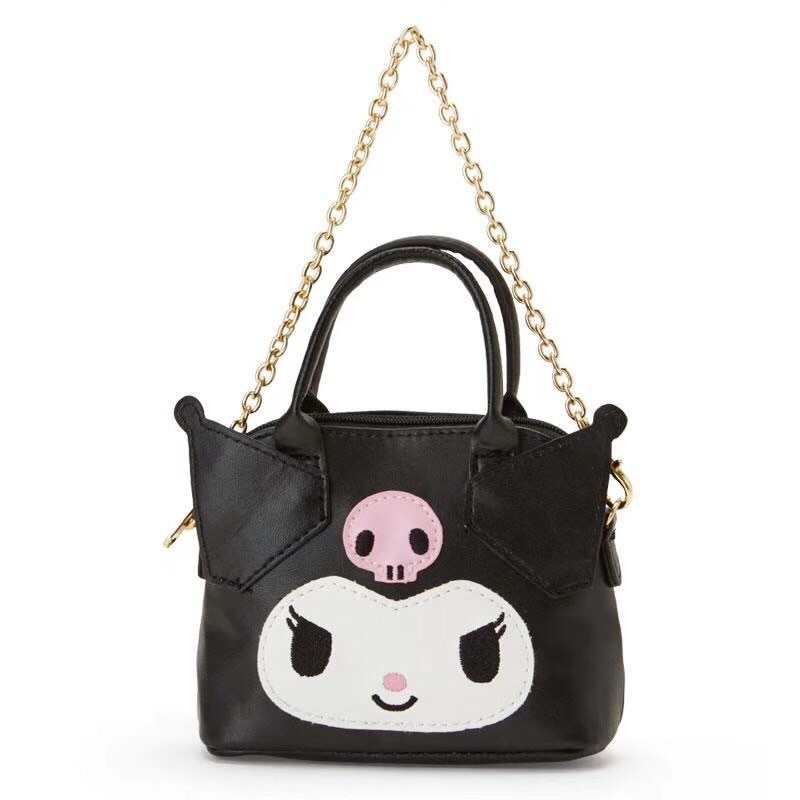 Sanrio Kawaii Pu Messenger Bag Cinnamoroll Kuromi My Melody Hello Kitty Soft Girly Japanese And Korean - Kuromi Plush