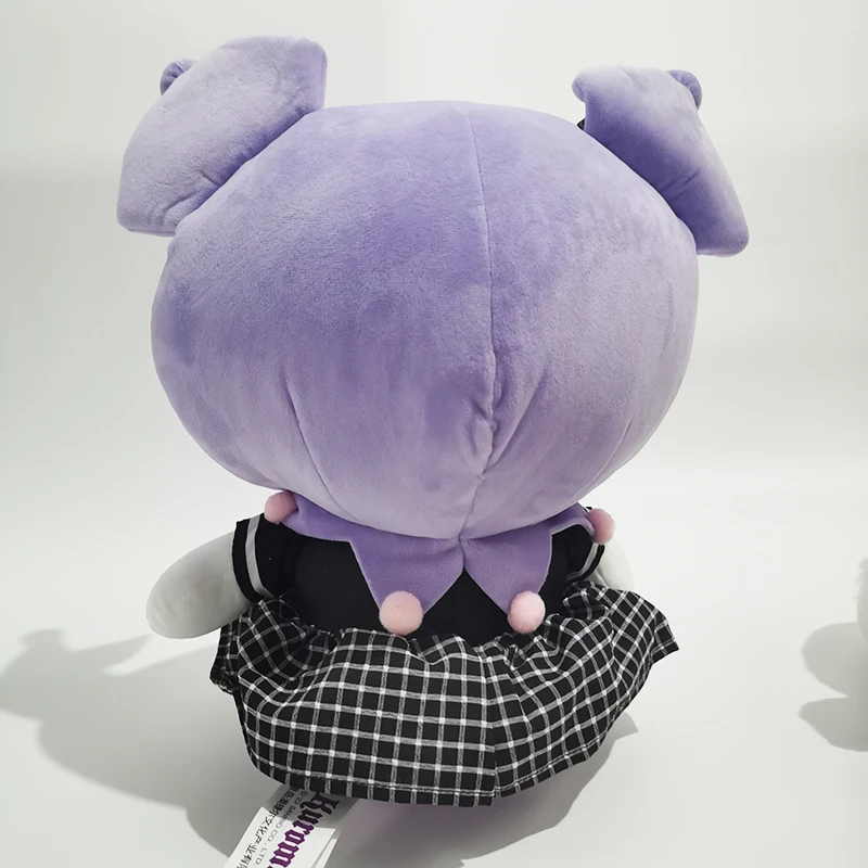 New Genuine Sanrio Kuromi Plush Toys Purple Kawaii Stuffed 38cm Princess Bow My Melody and Kuromi 4 - Kuromi Plush