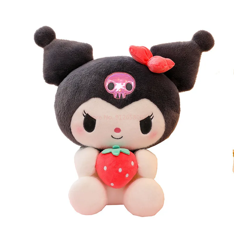 Sanrio Cartoon Kuromi My Melody Cinnamoroll Pochacco Pompom Purin Strawberry Cute Hug Plush Doll Toys For - Kuromi Plush