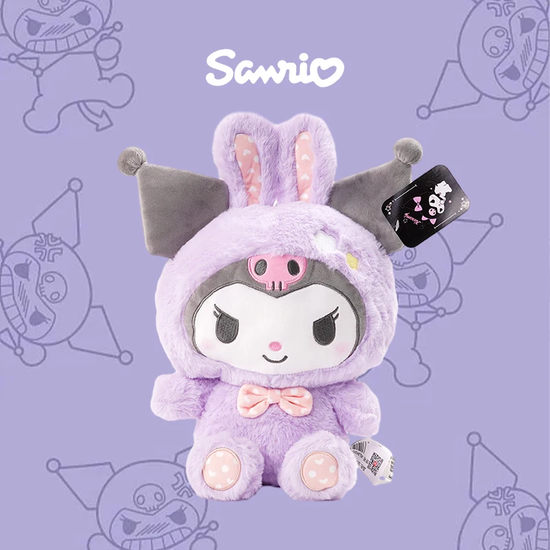 Sanrio Hello Kitty Kuromi Melody Cinnamoroll Rabbit Series Stuffed Toy Plushier Plush Dolls Girlfriend Birthday Children 1 - Kuromi Plush