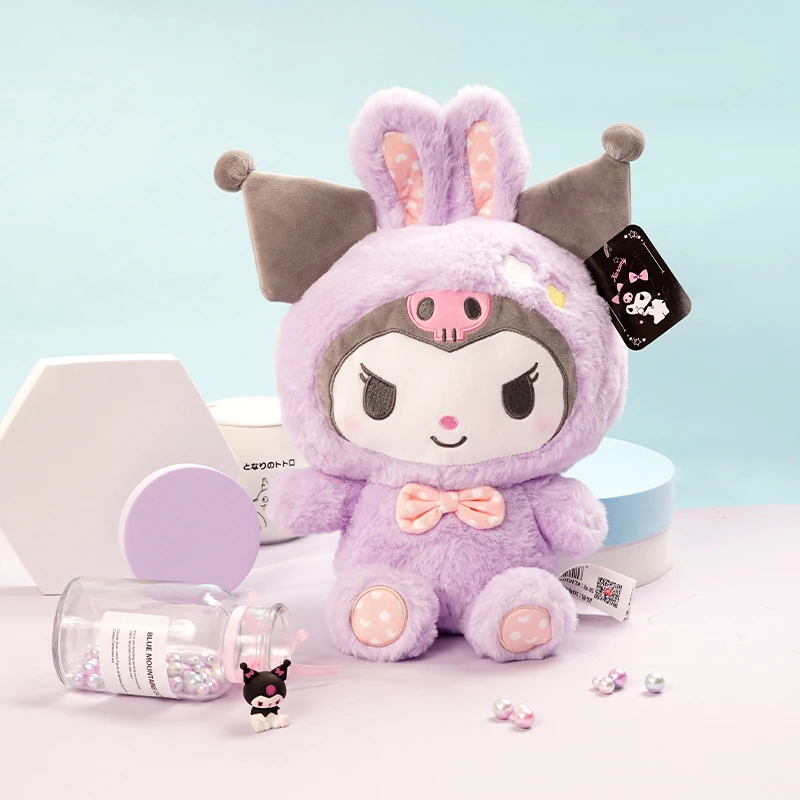 Sanrio Hello Kitty Kuromi Melody Cinnamoroll Rabbit Series Stuffed Toy Plushier Plush Dolls Girlfriend Birthday Children - Kuromi Plush